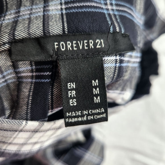 Forever 21 blue plaid skirt - Picture 4 of 4